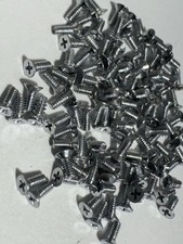 10x Rollei Camera Chrome Plated Trim Screw 1.3mm X 3.3mm Philips NOS 01739.84.0