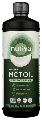 Nutiva Organic MCT Oil, Unflavored, 32 Oz, USDA Organic, NonGMO, NonBPA, Whol...
