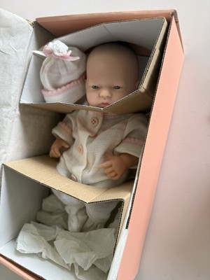 Vintage Berenguer 9.5'' La Newborn Baby Girl Doll-Soft Vinyl Original Box #18422