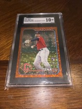 2024 #678 Jose Tena Orange Crackle Foilboard 92/299 SGC 10