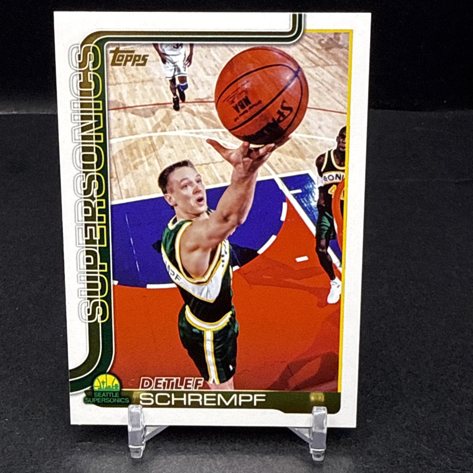 Detlef Schrempf 2025-26 Topps Basketball #270 Golden Mirror SSP Sonics CM3
