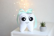 Handmade Crochet Tooth Plush Dentist Gift Dental Office Decor Tooth Fairy