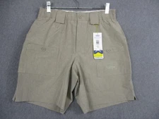 AFTCO Shorts Mens 30 Khaki Stretch OFS Fishing AFTECH Classic Fit 8in Inseam