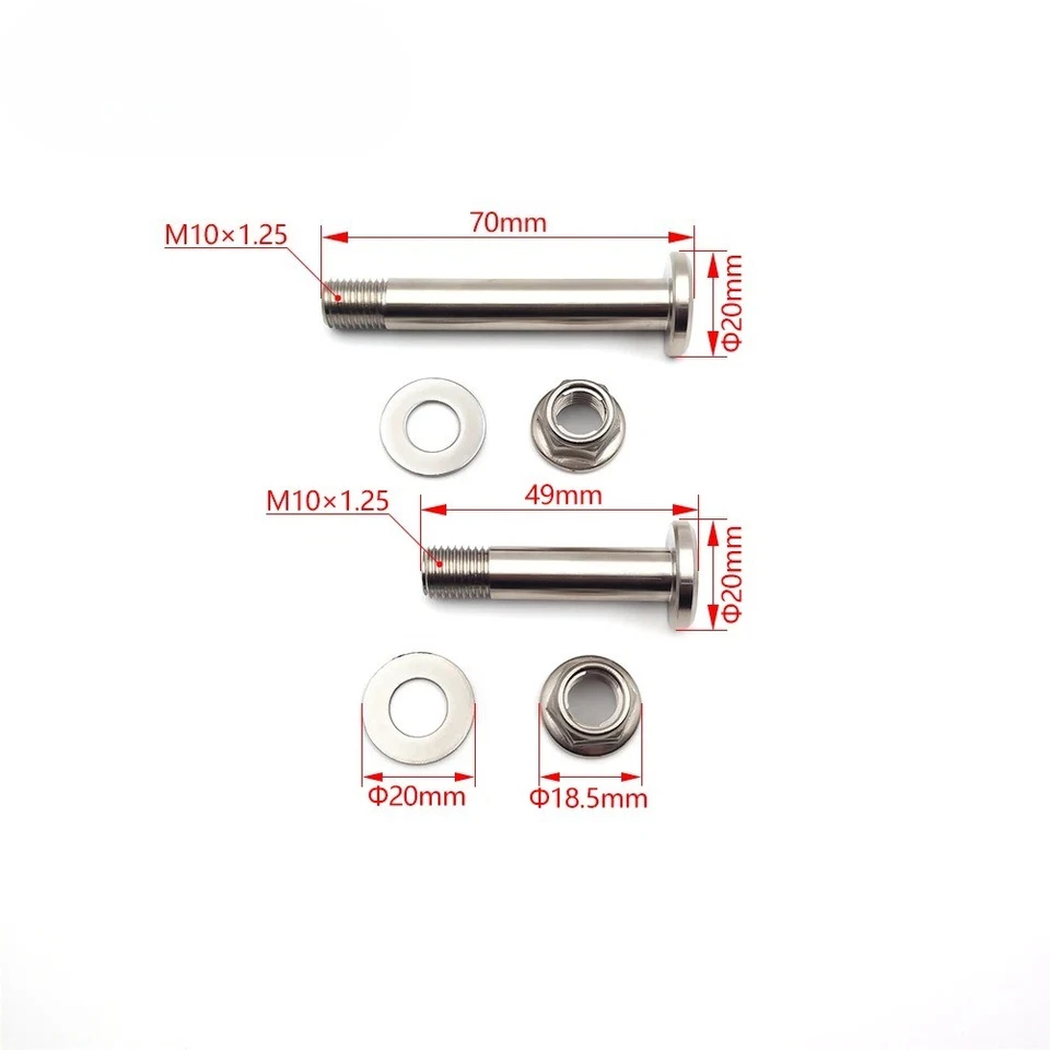 Rear Shock Absorber Mounting Screw Nut Bolt For YAMAHA WRF YZF YZFX 125 250 450 - Image 2 of 4