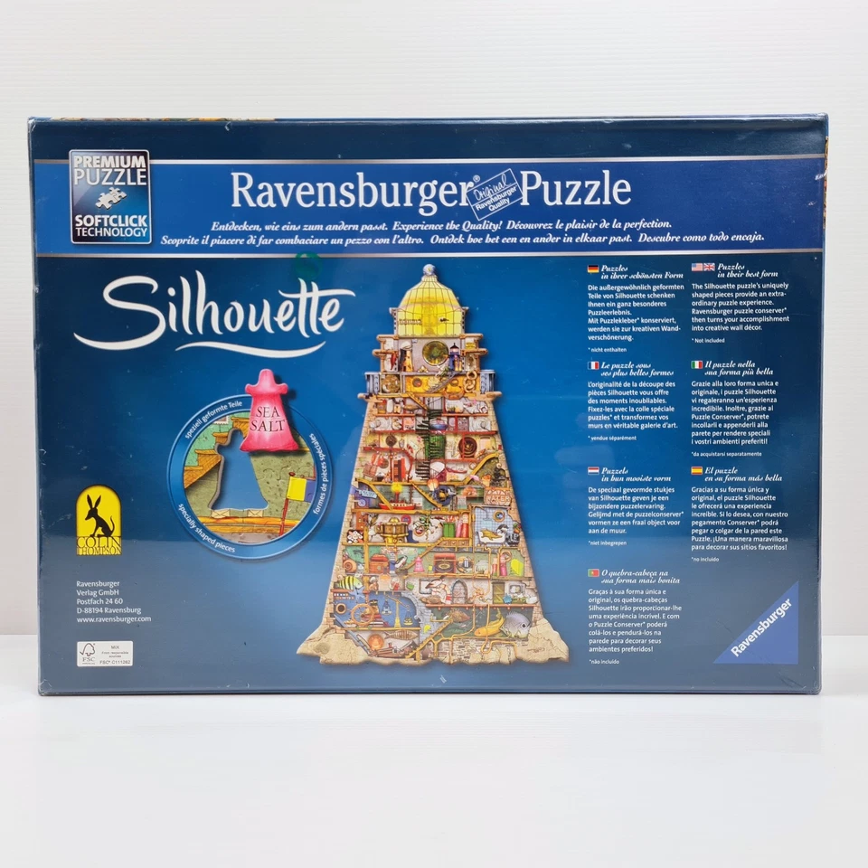 Ludicrous Lighthouse Colin Thompson Silhouette Jigsaw Puzzle Ravensburger NEW - Image 3 of 4