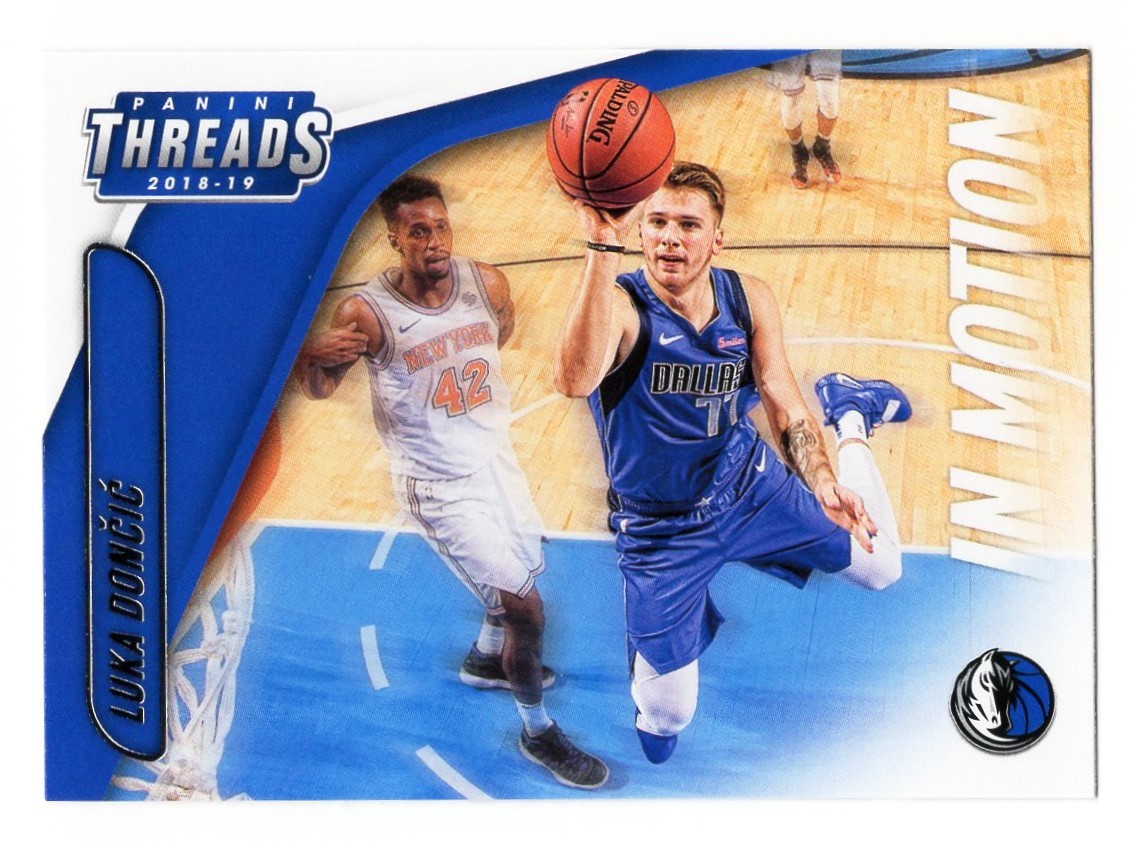 Luka Doncic 2018-19 Panini Threads Rookie In Motion Insert #15