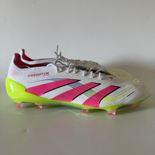 adidas Mens 12 PREDATOR ELITE Fold-Over Tongue FG Soccer Cleats White ID8967 NEW
