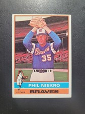 1976 Topps # 435 Phil Niekro Baseball Cards, Braves