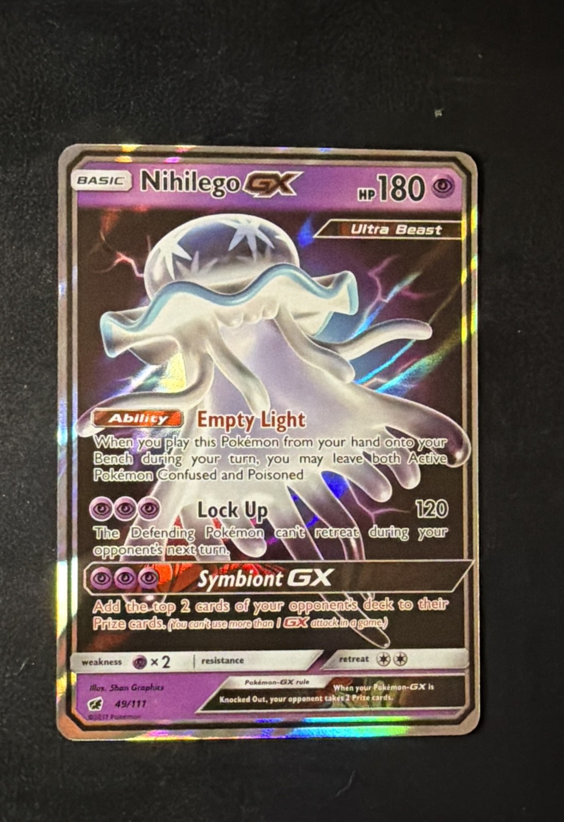 Nihilego GX 49/111 Sm-Crimson Invasion Holo