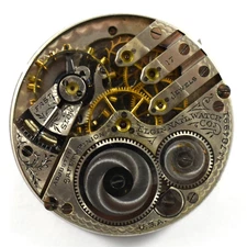 Vintage Elgin Grade 381 16s 17J Hunting Pocket Watch Movement lot.ra