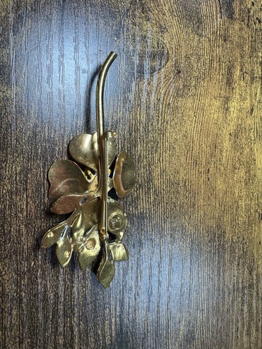 Vintage 1950's Original By Robert/ brooch Dogwood Flower - Picture 2 of 6
