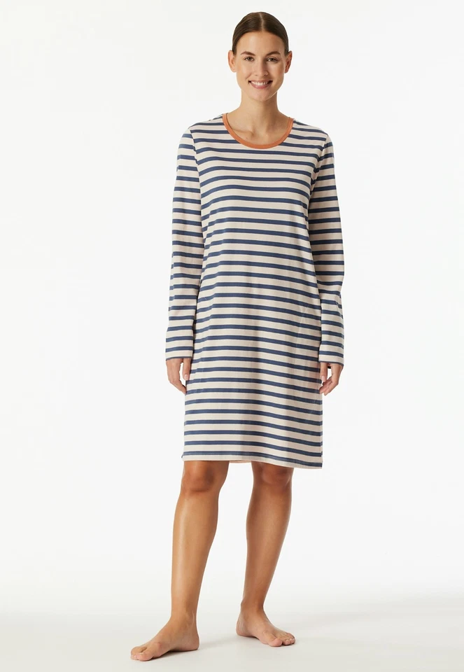 Schiesser Camicia da Notte Donna 95 CM Lunghe Sleepshirt 36 38 40 42 44 46 48 - Imagen 3 de 4