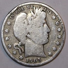 1905-P Barber Half Dollar - Good - #9939DAC