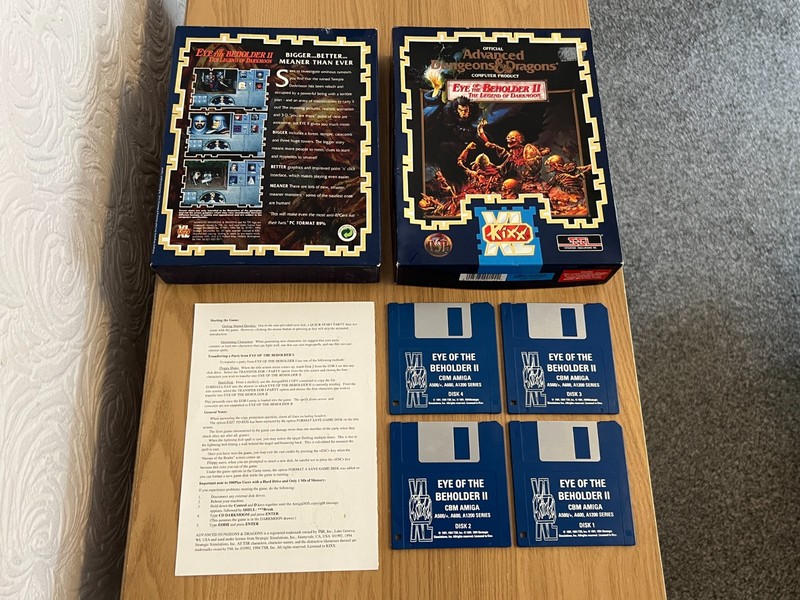 Amiga Eye of the Beholder II 2 Vintage Game - Untested -👽Retro Gift Idea👽