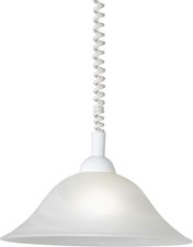Eglo Hanging Kitchen lamp Height Adjustable Pendant Light, White