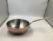 Mauviel M'Heritage 150 B Polished Copper & Stainless Steel Chef Pan.  2.1-qt