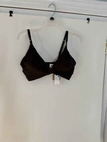Calvin Klein Triangle Bikini Swim Top Brown Womens XL Net MSRP $38.00 K032