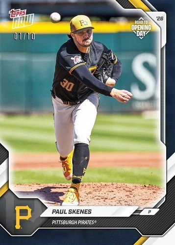 2026 TOPPS NOW Pirates Opening Day Card *POSSIBLE 1/1 AUTO PAUL SKENES*Presale