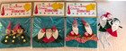 Vtg Kitschy Kmart Santa Elf Christmas Tie On Ornaments Decorations NOS Lot (H3) — photo 2