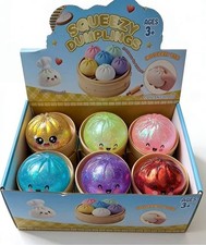 Wholesale GLITTER Squishy Dumpling Toy Bao Bun Dim Mystery Blind Kids Gift Favor