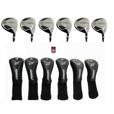 AGXGOLF GIRLS  XS 3+5+7+9+11+13 WOODS HEAD COVERS: GRAPHITE SHAFT, ALL SIZES