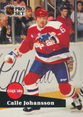 1991-92 Pro Set French #248 CALLE JOHANSSON - Washington Capitals