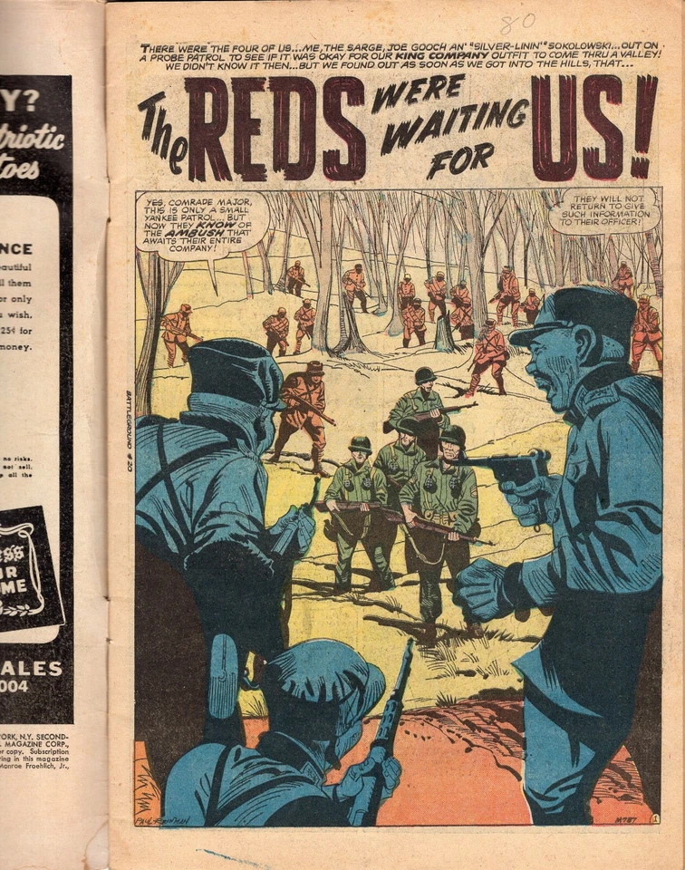 Battleground #20 Atlas Comics 1957 GD+ 3.0 - Image 3 of 3