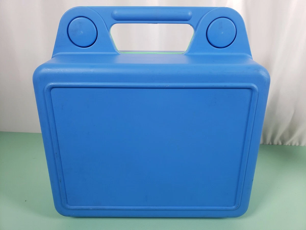 Vintage IGLOO Kool Kit Hard Plastic Blue/Green Lunch Box No Thermo