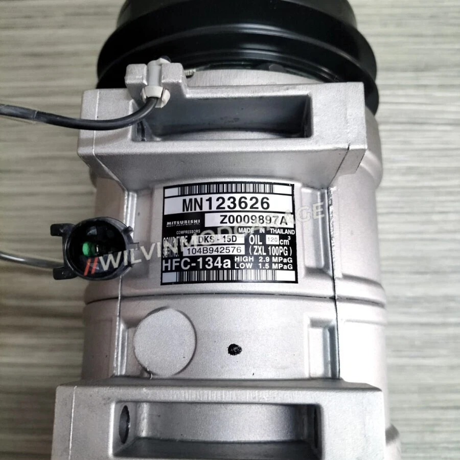 A/C Compressor 2005-2015 Mitsubishi Pajero Montero Sport 2.5L MN123626 Thailand - Image 2 of 4