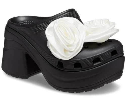 Crocs SIREN ROSETTE CLOG Black Beetroot Gr. M4/W6-M9/W11 Neu - Bild 12 von 13
