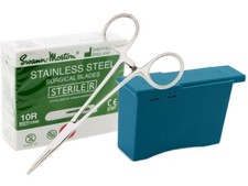 Professional Dermaplaning Kit: 10R Blades, Remover Box, Hemostat