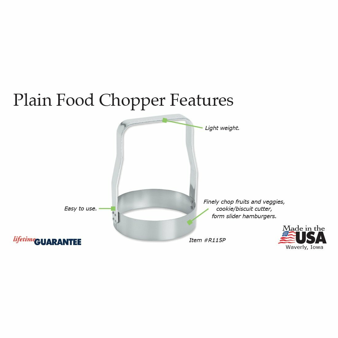 RADA CUTLERY R115P KWIKKUT Plain Food Chopper MADE IN THE USA eBay