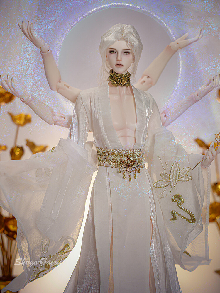 Six Arms BJD Doll 1/4 Fantasy Man Male Resin Jointed Body Six Arms BJD Doll 1/4 Fantasy Man Male Resin Jointed Body