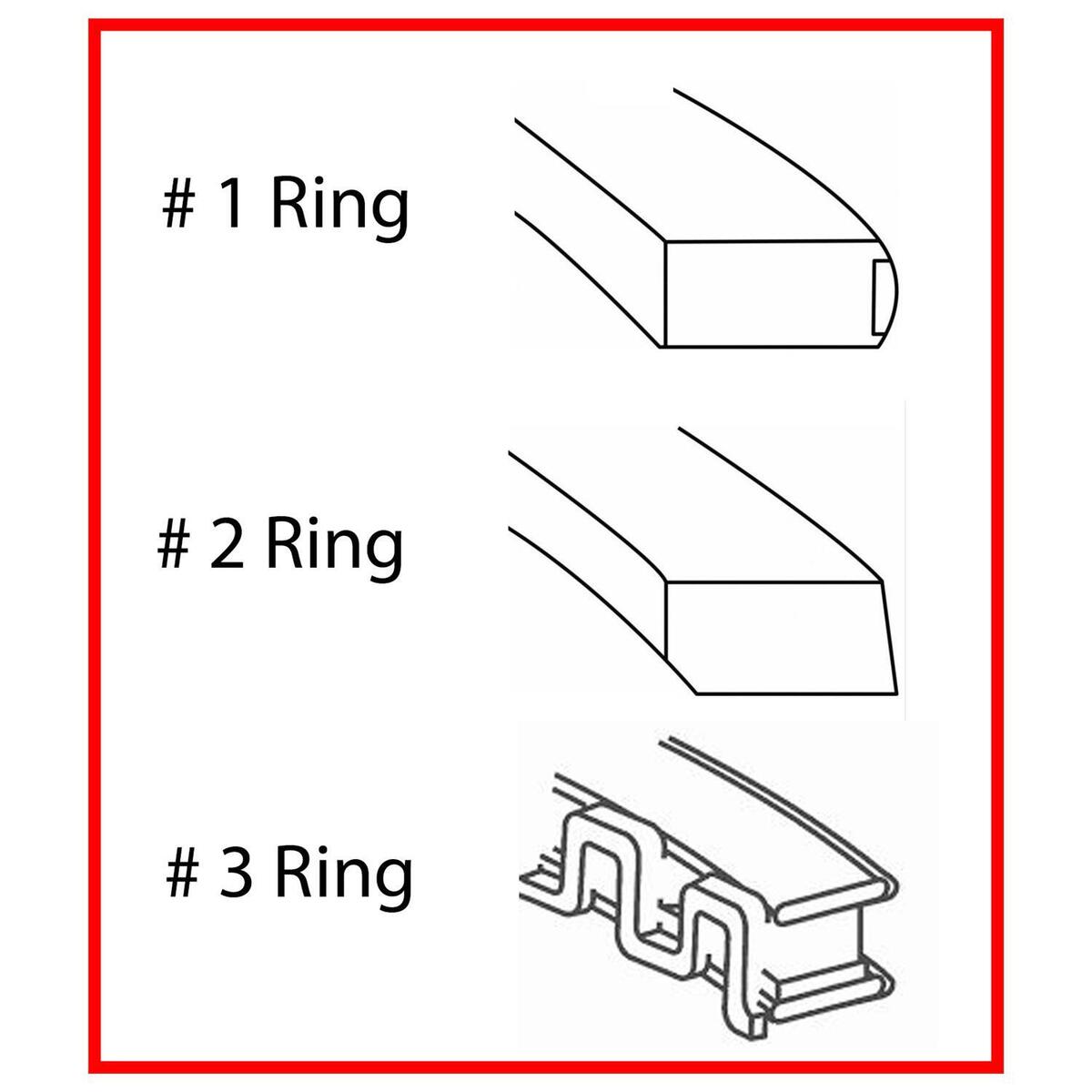 ENGINETECH R40058 Premium Cast Piston Rings | 4.000" BORE | FITS: Chevrolet SBC 302 327 350 400 / Ford 289 302 351W 351C 351M 400 / AMC Jeep Dodge 327