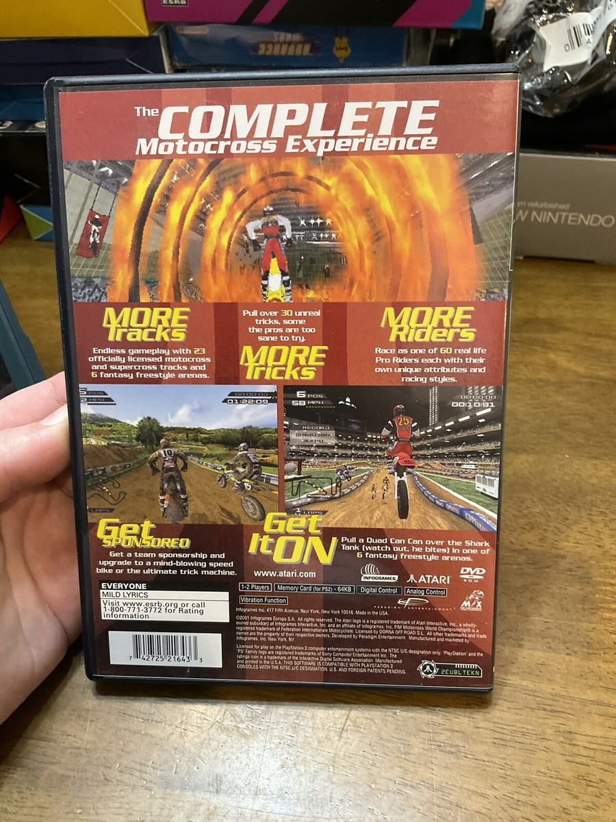 MX Rider (Sony PlayStation 2, 2001) PS2 Complete CIB Mxrider Atari