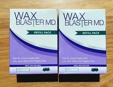 Wax Blaster MD Refill Pack 2 x 12 Ear Clean MD Packets & 6 Safety Tips