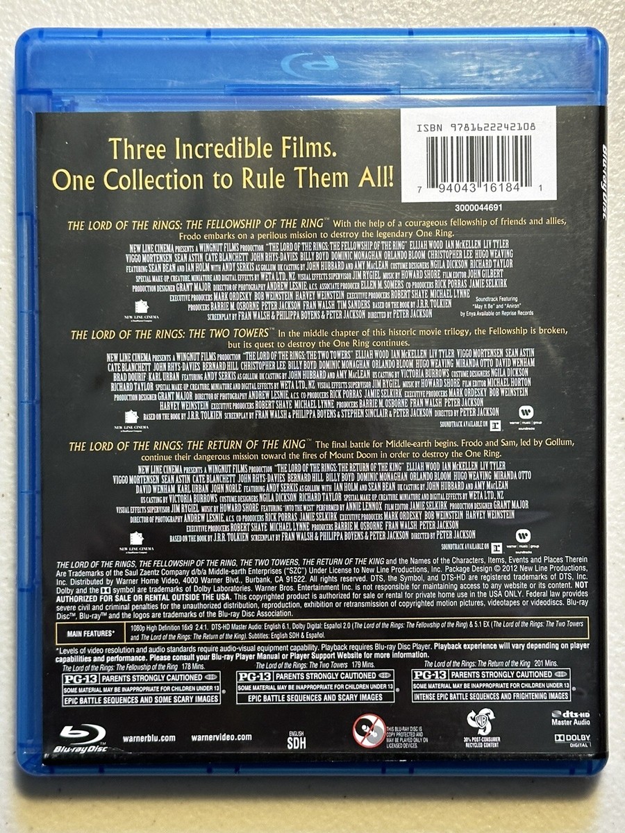 【中古】「非常に良い」The Lord of the Rings: Theatrical Versions: 3-Film Collection [Blu-ray] The Lord of the Rings Trilogy: 3-Film Blu-ray Set (Theatrical