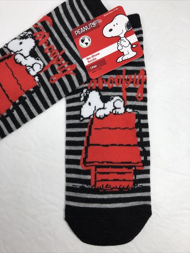 Snoopy Peanuts 1 Pair Ladies No-Show Socks by High Point Design - Picture 2 of 7