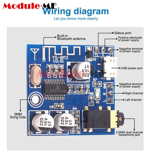 3.7-5V MP3 Bluetooth 4.1 Audio Receiver Module Speaker Lossless Decoding Board - Picture 7 of 7