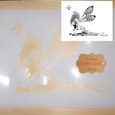Fairy stencil Z Airbrush art stencil artists fairy template Mylar