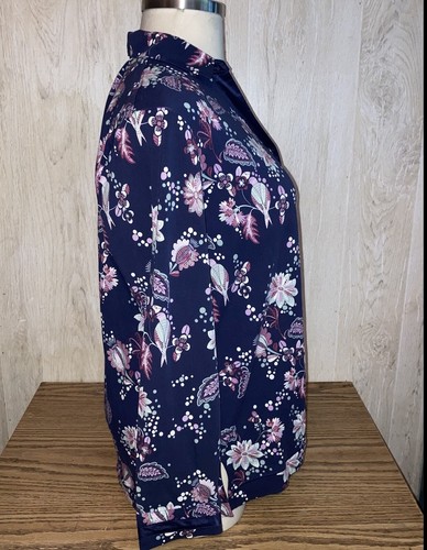 Soma Intimates Mujer’s Pijama Estampado Top Talla XL Manga Larga Nuevo Con Etiquetas Azul - Imagen 4 de 11