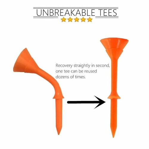 Unbreakable Plastic Golf Ball Holder Winter Weather Long Cup Tees Accessories - Picture 4 of 12