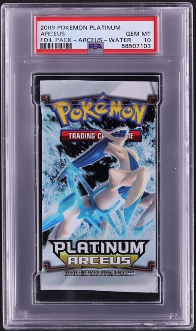 2009 Pokemon Platinum Arceus Water Arceus Foil Pack PSA 10 GEM MINT POP 1