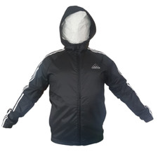 Adidas giacca uomo 3 strisce giacca a vento giacca a vento con cappuccio giacca antipioggia taglia:M