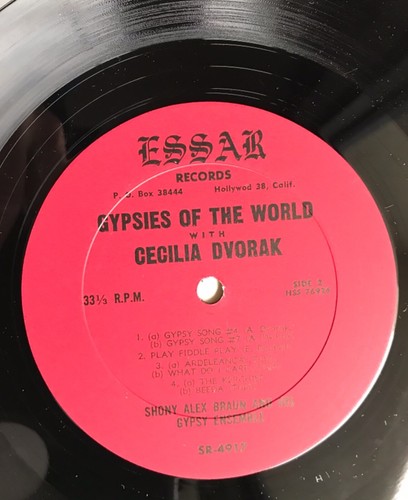 Gypsies Of The World Cecilia Dvořák Shony Alex Braun Gypsy Ensemble Essar Record - Picture 4 of 4