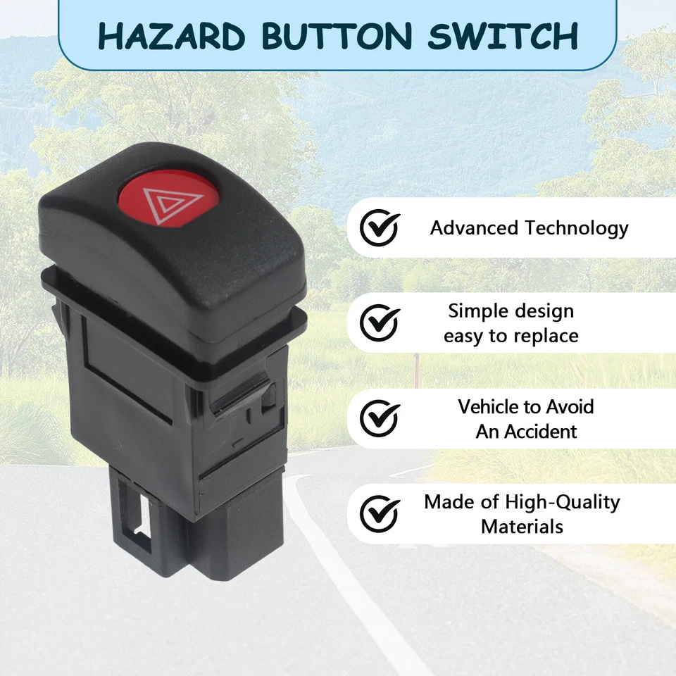 NEW Hazard Switch Fit for 1998-2007 Isuzu NPR NPR-HD NQR NRR 4.8L 5.2L 5.7L 6.0L - Image 4 of 4