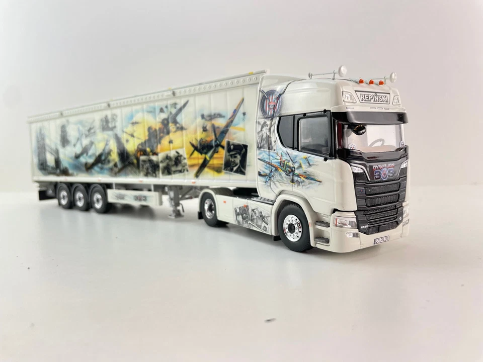 Tekno 85928 Scania NG 4x2 Walking Floor Trailer Repinski Polish Squadron 1:50 - Image 4 of 4