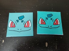 Handpainted Canvas Panel Magnet Bulbasaur  FAST SHIPPING  