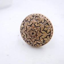 Edgar Berebi Hampton Cabinet Knob 1-5/8" Topaz Mix Swarovski Crystal Museum Gold