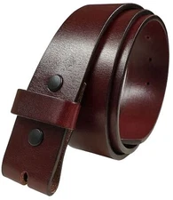BS055 Replacement Belt Strap Genuine Full Grain Leather Belt 1-1/2"(38mm) wide